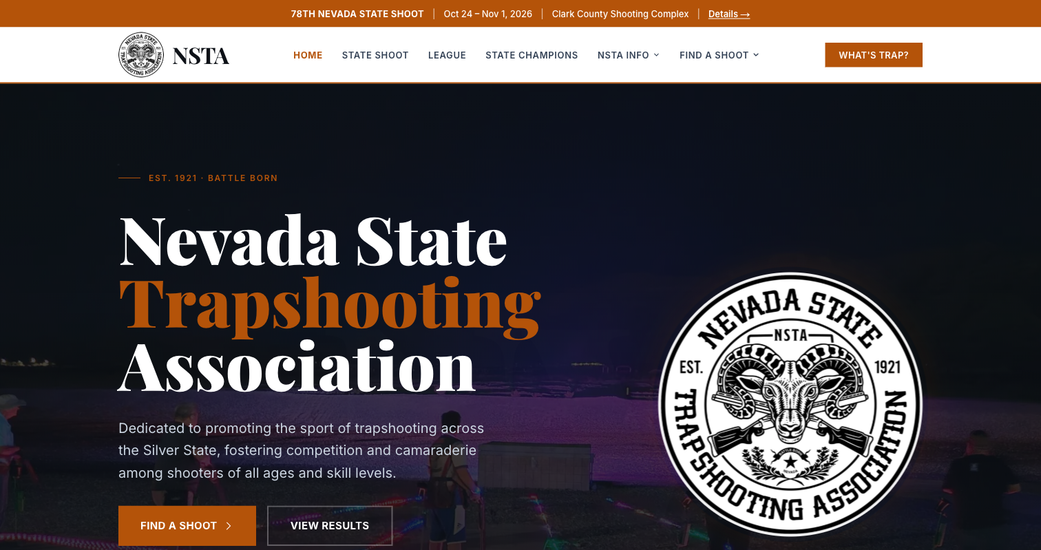 Nevada State Trapshooting Association — built by SHOTCO